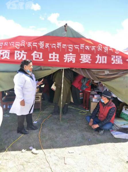 噶尔县昆莎乡开展包虫病防治宣传工作