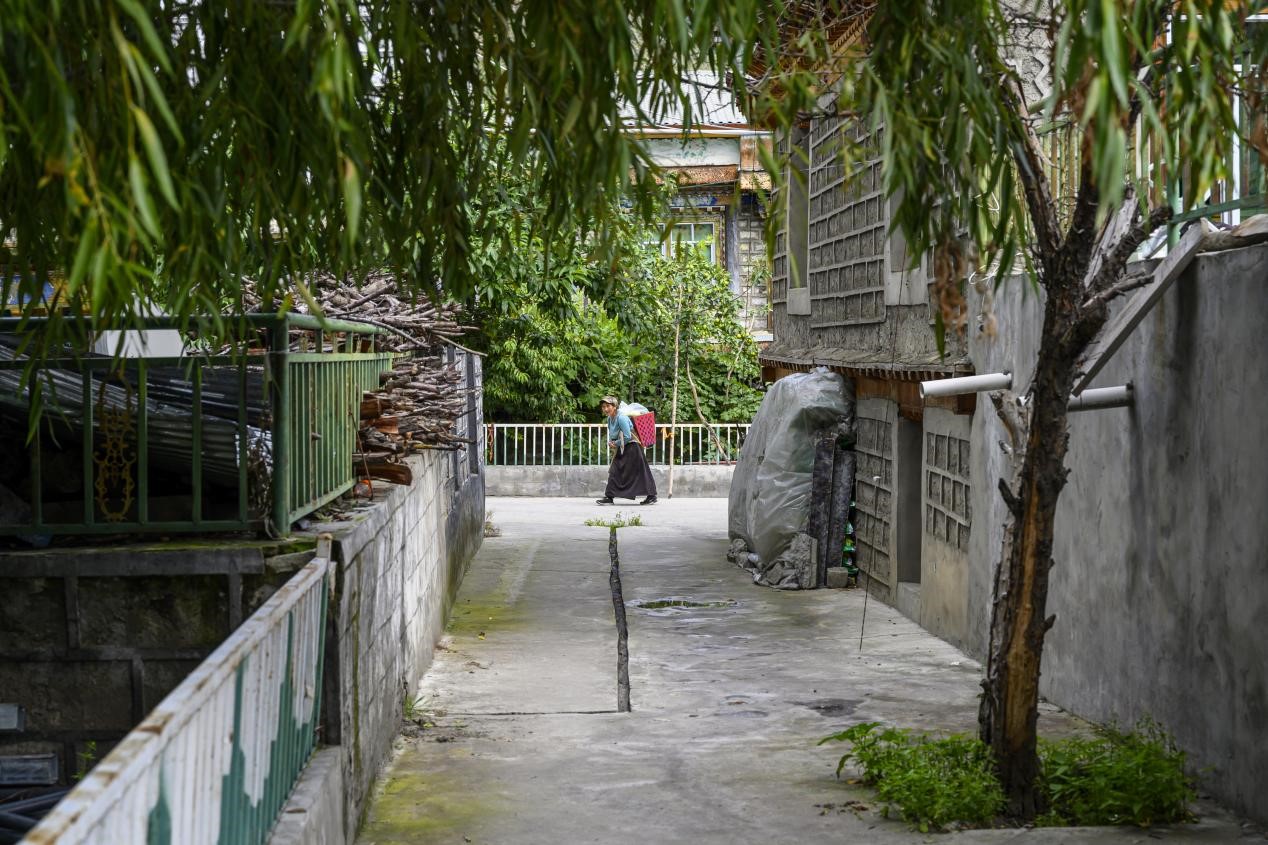 美丽秀村一角。  澎湃新闻记者 孙湛 图